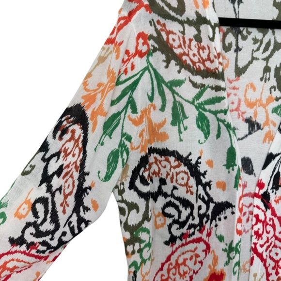 Chico's Open Short Cardigan Women's Size 3 US XL Coastal Summer Spring - Picture 6 of 15